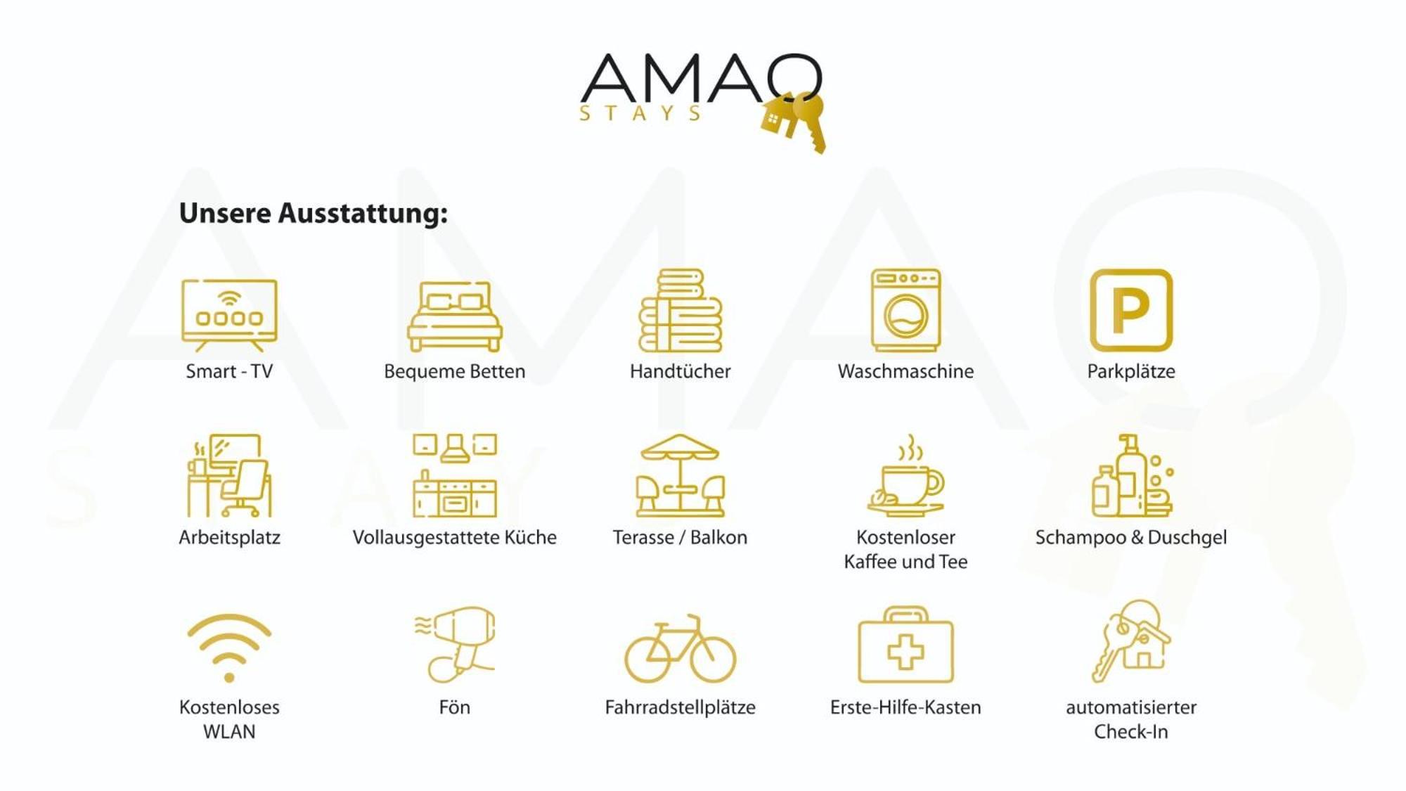 Amao-obsidian I 120qm I Elegantes Business- & Familienapartment I 3 Schlafzimmer I Kingsize Betten *